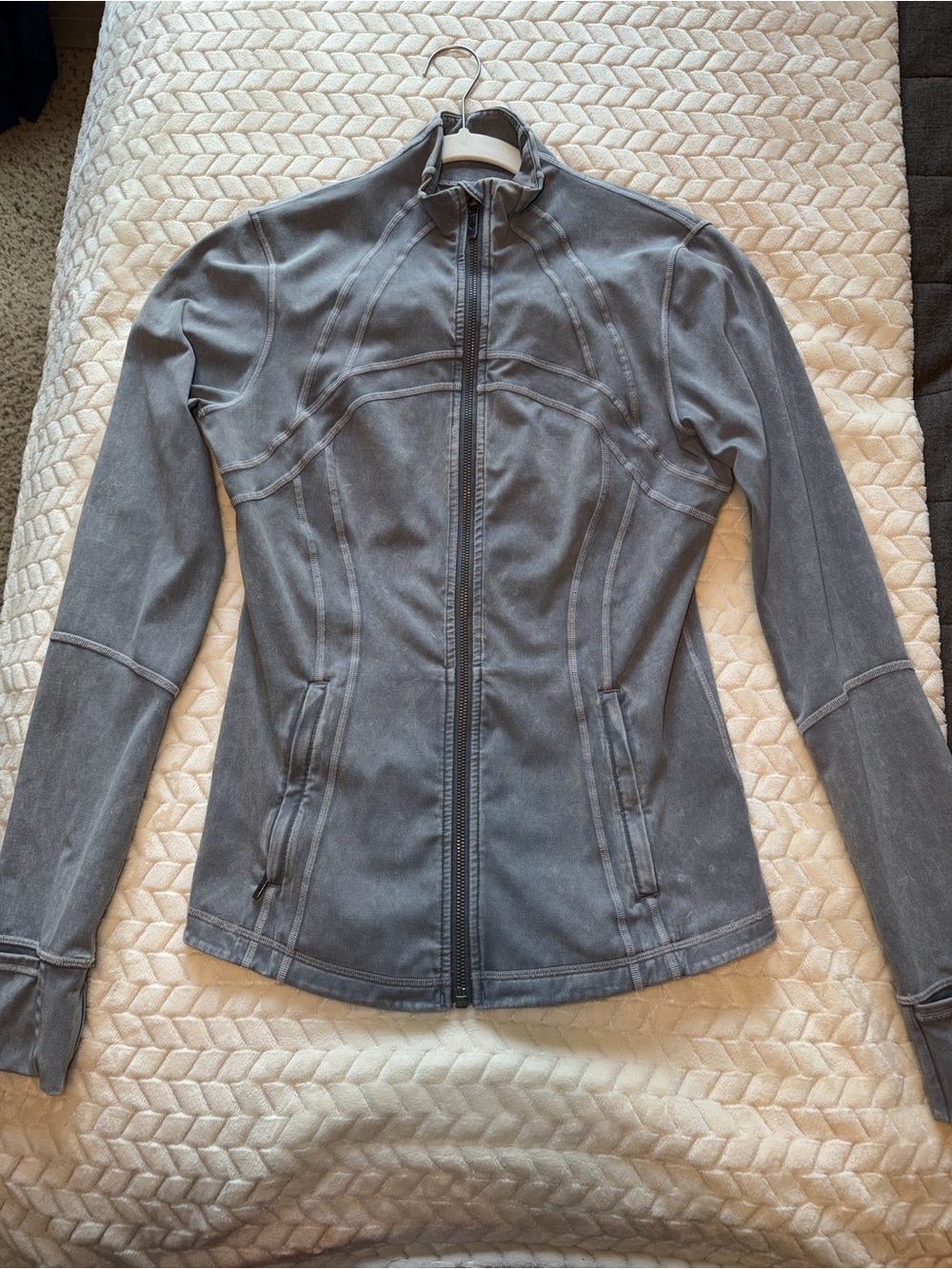 Lululemon Define Jacket Garment Dye Washed Luna Size 8